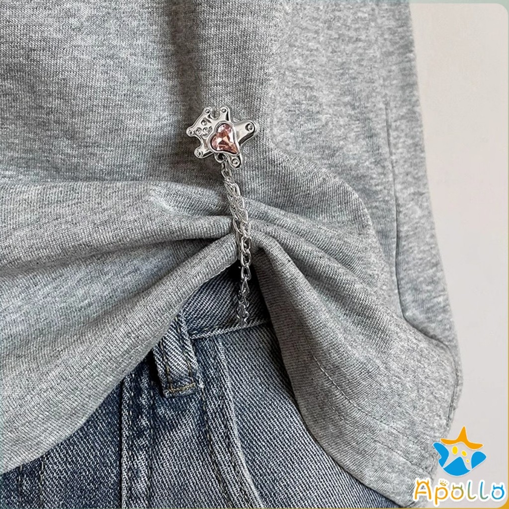 Apollo 1 ชิ้น คลิปเข็มกลัดติดแขนเสื้อ ยึดขากางเกง แบบแม่เหล็กในการยึดติด Magnetic buckle - รูปที่ 3