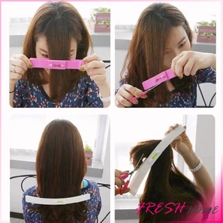 Fresh เครื่องมือตัดผม DIY ไม้บรรทัดวัดระดับผมหน้าม้า ตัดผมหน้าม้า haircut tool
