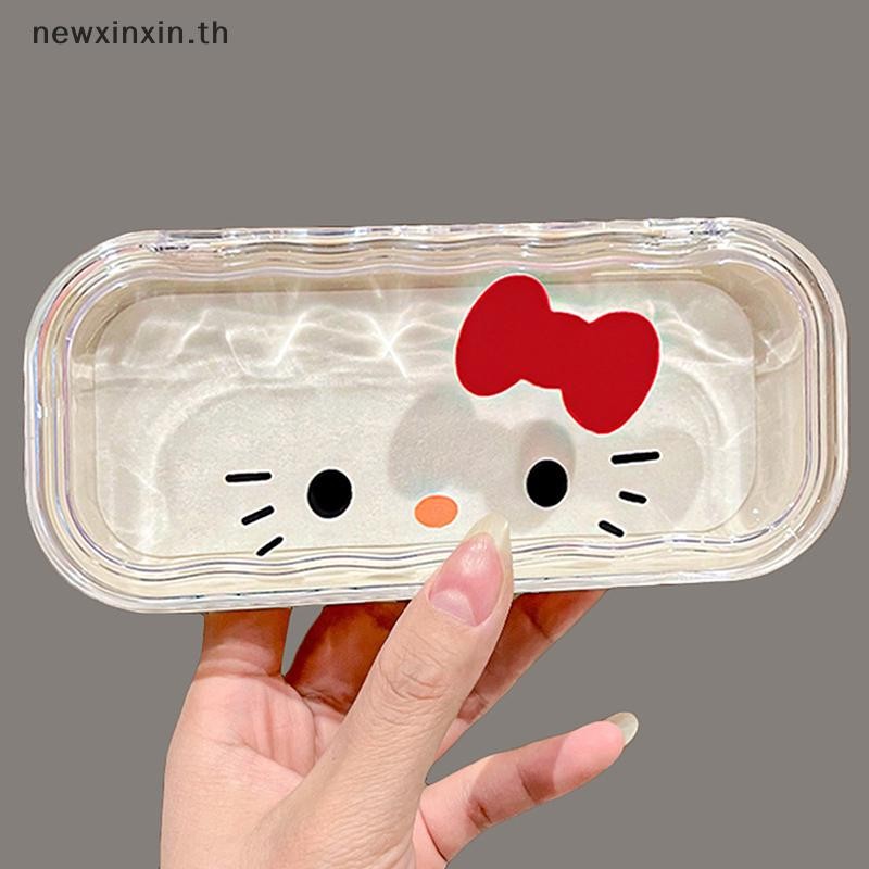 ^N^ Kawaii Hello Kitty แว่นตาโปร่งใส Sanrio Pochacco กล่องเก็บแว่นตากันแด