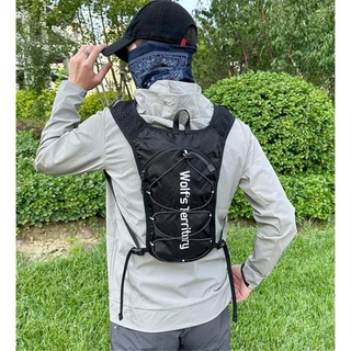 WIFLYZO Marathon Hydrating Backpack, Breathable 5L Running Bag,น้ําหนักเบาสะท้อนแสงUltralight Cloth Hydration Vest Running
