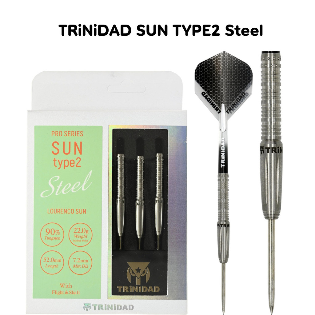 ลูกดอกปาเป้า TRiNiDAD SUN TYPE 2 Steel Darts 22g