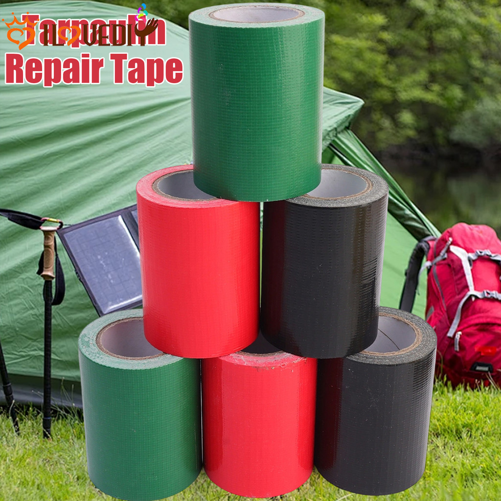[เอชจีบี]เทปซ่อมกลางแจ้งสําหรับผ้าใบ | เทปปะติดกันน้ําไฟเบอร์กลาส 10ม กาวความแข็งแรงสูงสําหรับเต็นท์/แท็บ/เกียร์แคมป์ปิ้ง มี 3 สี
