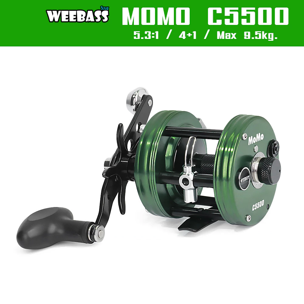 WEEBASS รอก - รุ่น MOMO C5500 รอกตกปลา รอกเบททรงกลม รอกหน้าดิน