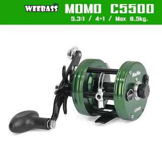WEEBASS รอก - รุ่น MOMO C5500 รอกตกปลา รอกเบททรงกลม รอกหน้าดิน