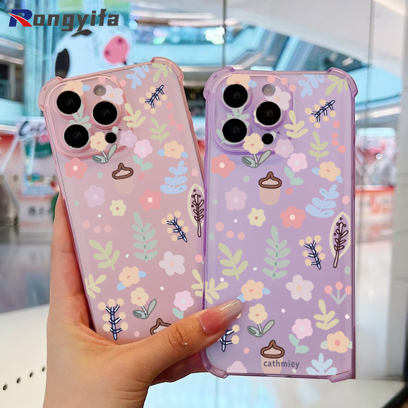 ดอกไม้สด Ice Mist Frosted สําหรับ Vivo X200 Pro Mini X200S X100 Ultra X100S X90 Pro Plus X80 X70 Pro 5G 4G ฝาหลังนุ่มการ์ตูนดอกไม้น่ารักกันกระแทก Matte เคสโทรศัพท์