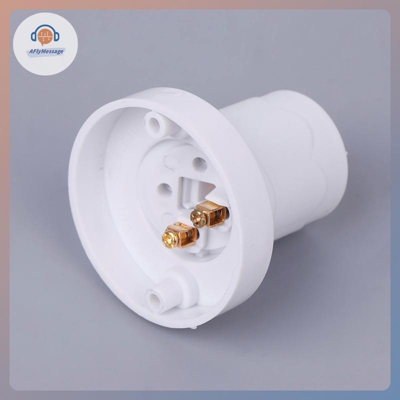AFl 1pcs หมุนได้ตรงเฉียง E27 โคมไฟ 10A สกรูแบนหลอดไฟ Led ฐาน 230V สีขาว TH