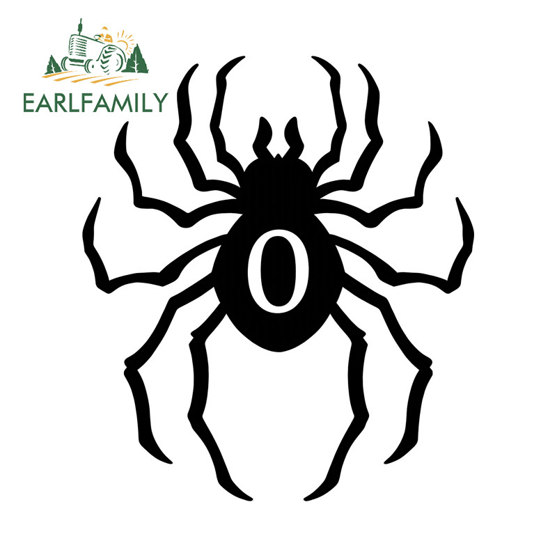 EARLFAMILY Spider สติกเกอร์รถสร้างสรรค์รถจักรยานยนต์สเก็ตบอร์ดตู้เย็นขวด PVC Decal Occlusion Scratch บุคลิกภาพ Racing อุปกรณ์เสริม