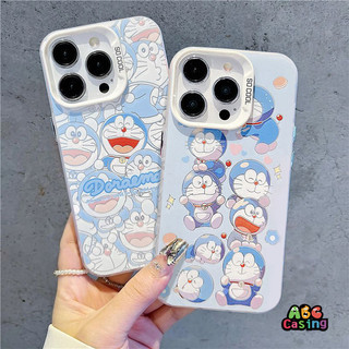 เคสเข้ากันได้กับ IPhone 13 11 12 16 14 15 Pro Max XR XS Max X 7 8 16 15 Plus SE 2020 เคสโทรศัพท์ลายโดเรมอนสุดน่ารักสดใส