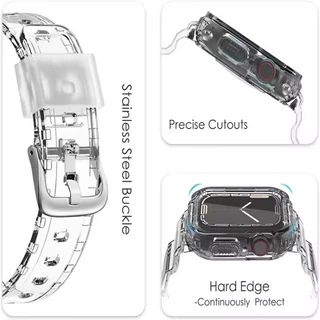 สายซิลิโคนโปร่งใส + สําหรับ Huawei นาฬิกา Fit 5 Band สร้อยข้อมือซิลิโคนสําหรับ Huawei นาฬิกา Fit 4/3 Clear กีฬา Watchband อุปกรณ์เสริม