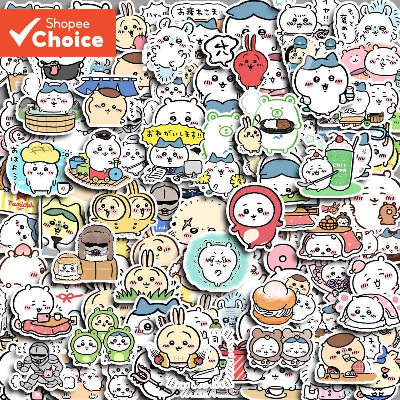 สติกเกอร์ ชิกาวะ 100 ชิ้น - สติ๊กเกอร์ไวนิลกันน้ําสําหรับแล็ปท็อป, ขวดน้ําและโทรศัพท์ (ของขวัญ คาวาอิ สําหรับผู้หญิง/นักเรียน)