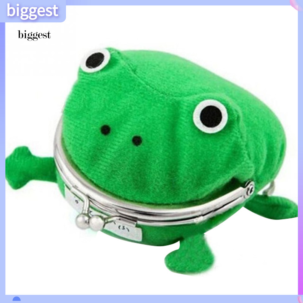 BGT Unisex น่ารักนุ่ม Uzumaki Naruto Frog Kiss Lock กระเป๋าสตางค์คอสเพลย์กระเป๋าใส่เหรียญของขวัญ