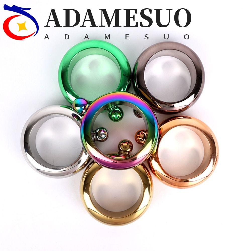 ADAMESUO กําไลข้อมือสแตนเลส 304 ดีไซน์ขวดสะโพก 3.5oz พกพาสะดวก สําหรับดื่มหรือชา
