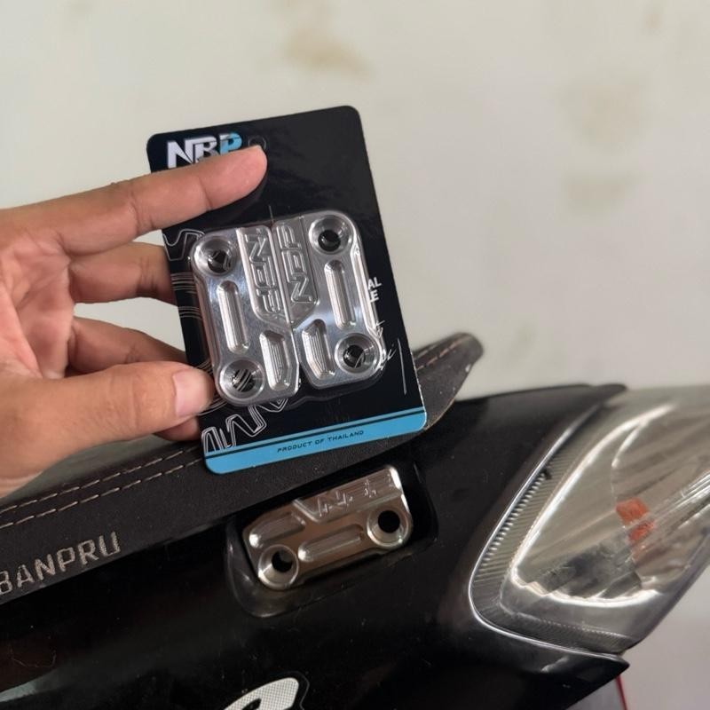 ปิดกันตก 125 เวฟ125r/s หัวแหลม หัวเถิกงานNBPcnc น็อตปิดมีให้เลือก3ลายครับ กดสั่งในตัวเลือก อ่านดีๆก่อนสั่งครับ TBZM00080