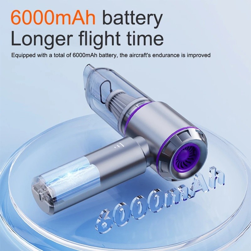 สูท มอเตอร์ไร้แปรงเครื่องดูดฝุ่นในรถยนต์ เครื่องเป่าลม ปริมาณไร้สายจอแสดงผลแบบพกพาในครัวเรือนมือถือเก็บฝุ่นเครื่องเป่าลม, กลางแจ้งฉุกเฉินทําควา - รูปที่ 5