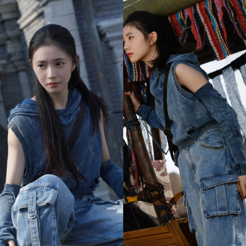[Xiaoshanhu] [Pre-Sale] 2025 ฤดูร้อน Seven Hearts Jane Liu Haocun Mudai สไตล์เดียวกัน Blue Hole Dist