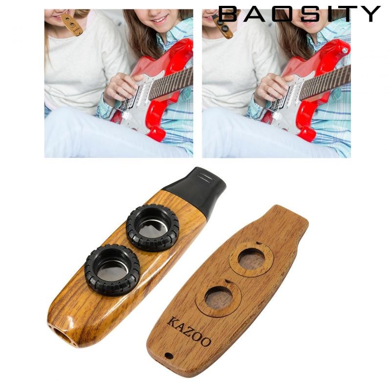 [Baosity] กีตาร์ Kazoo แบบปรับโทนไม้ เล่นง่าย Kazoo Double Hole Starter