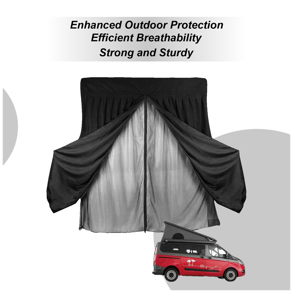 Van Fly หน้าจอรถ Tailgate ตาข่ายหน้าจอสําหรับ Suv Camping รถ Tailgate Suv Camping ตาข่ายหน้าจอด้านหล