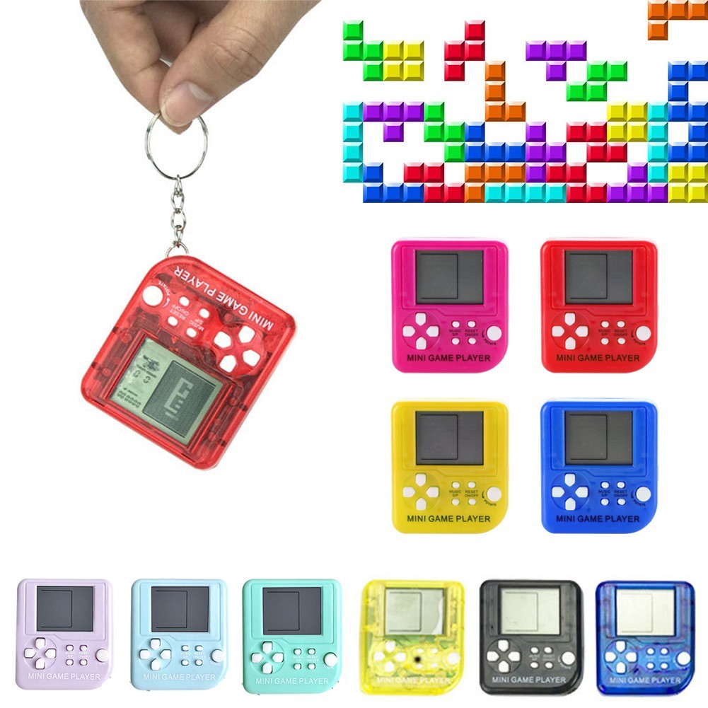 มาใหม่! ของเล่นเกมอิเล็กทรอนิกส์ Tetris คุณภาพสูง – 26 เกมคลาสสิก Mini Portable LED Playset