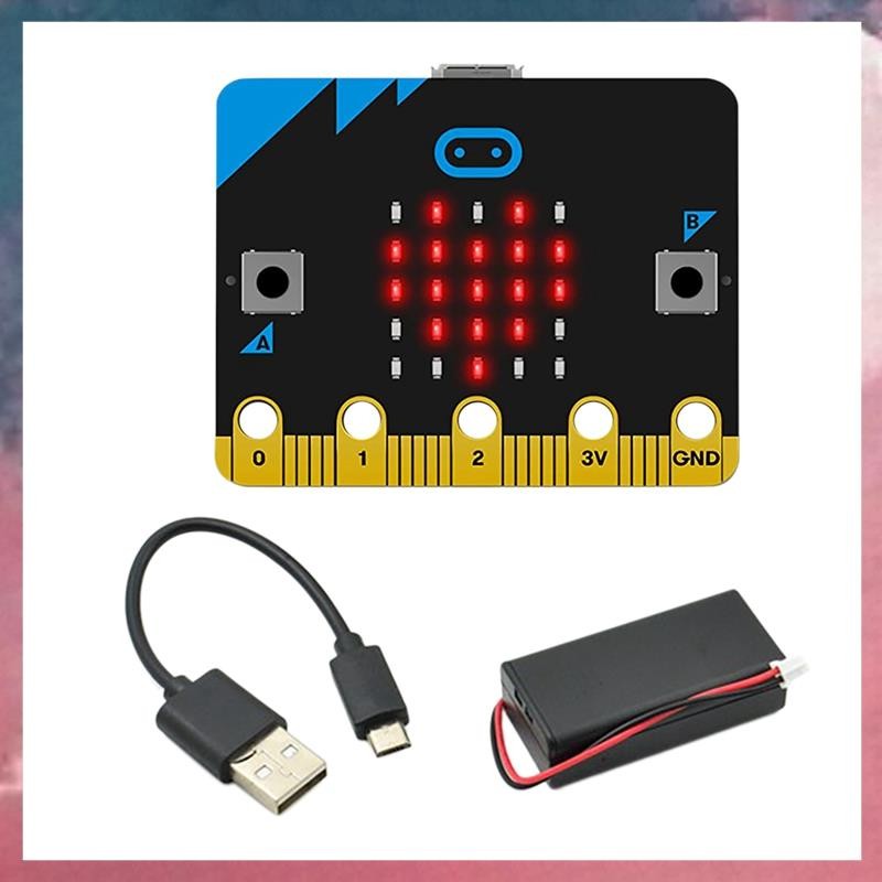 V1.5 บอร์ดพัฒนารถสมาร์ทชุด/Qtruck/Python Education BBC Microbit หุ่นยนต์ตั้งโปรแกรมได้สําหรับ DIY
