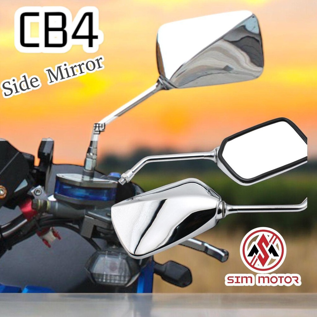 CERMIN SISI CB4 กระจกมองข้าง HONDA CP4 DESIGH CHROME UNIVERSEL