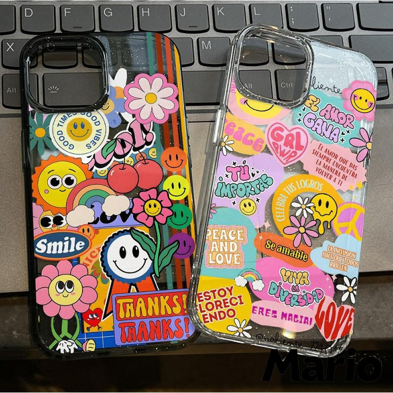 ใสแวววาวด้วย TPU นุ่มๆ พร้อมดอกทานตะวันสีรุ้งสุดน่ารัก รองรับ เคสไอโฟน iPhone7 8 PLUS X/XS XR 17 16 15 14 13 12 11PROMAX