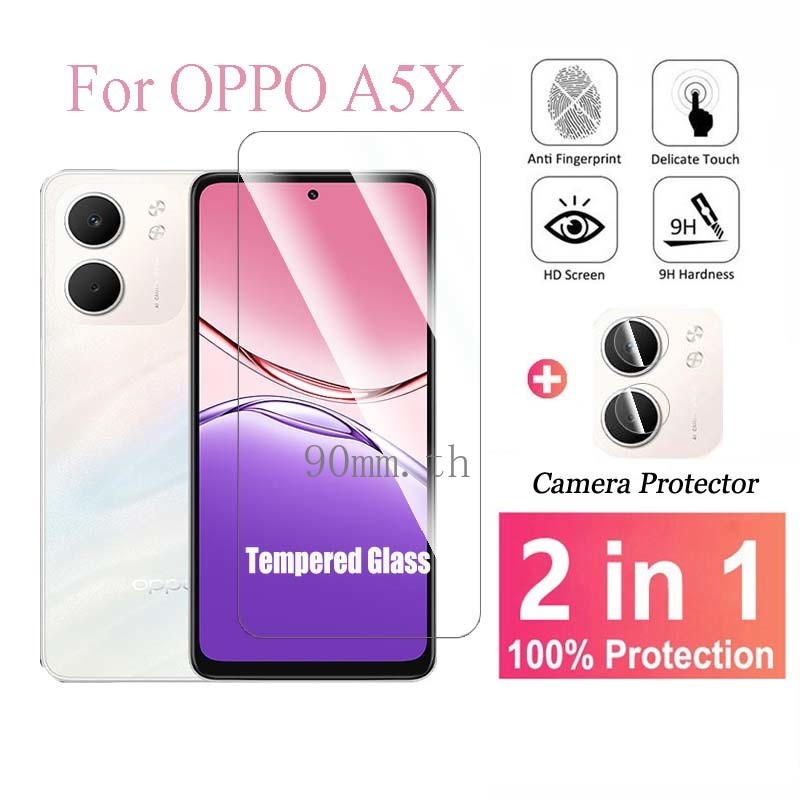 ฟิล์ม OPPO A5X กระจกนิรภัยใสฟิล์มสำหรับ OPPO A5X A5 Pro A3 A2 Pro A3x A2x OPPO Reno 14 Pro 13 13F 12