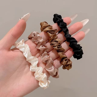 8 ชิ้นชุด Scrunchie แฟชั่นเกาหลีผมหางม้าสวยผม Tie ลําไส้ขนาดเล็ก Band Getah Rambut อุปกรณ์เสริมผม