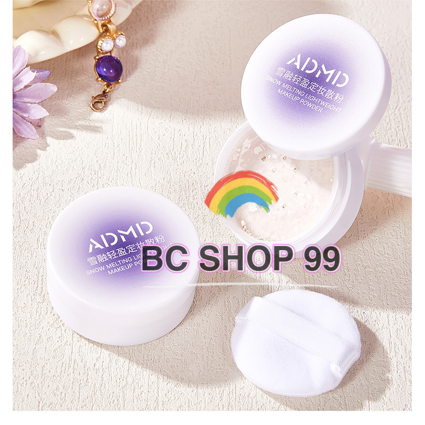 พร้อมส่ง🚚✅แป้งฝุ่น ขนาด 6 g แป้งฝุ่นตลับม่วงคุมมัน ราคาไม่แพง📌