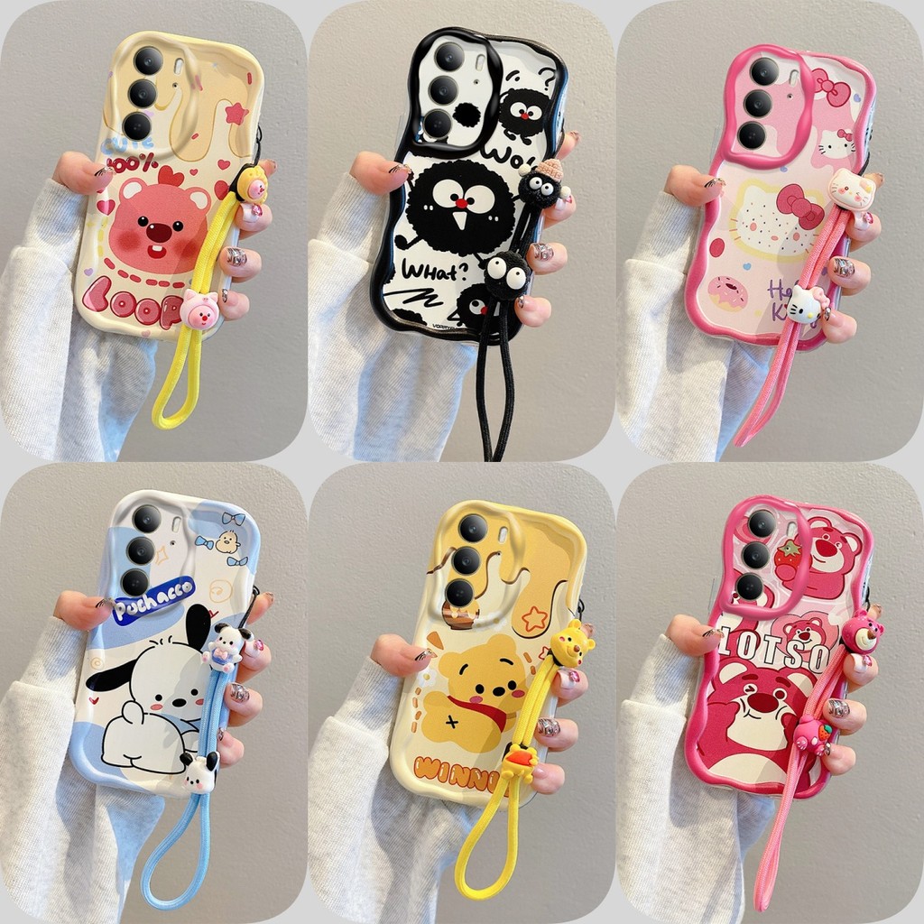 เคส REALME C75 C75X C65 สไตล์อนิเมะป้องกันการตก เคสซิลิโคนอ่อนนุ่ม TYMR2