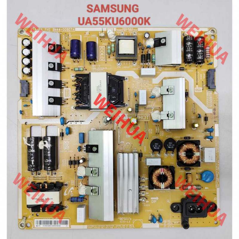 UA55KU6000K/UA55MU6100K/UA49KU6300K/UA55JU6400K POWER SAMSUNG BN44-00807A/BN44-00807H BOARD TV Mlz12
