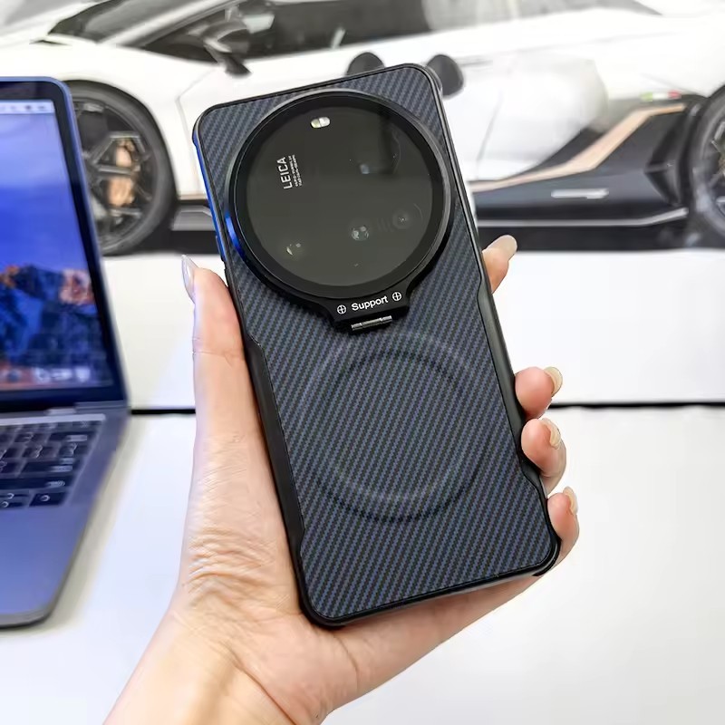 รูปแบบคาร์บอนไฟเบอร์สําหรับ Xiaomi 15 14 Ultra เคสโทรศัพท์ นัตติ ผิวรู้สึกแม่เหล็กพร้อมฝาปิดเลนส์ปิดป้องกัน Tpu กันกระแทกไร้สายชาร์จฝาครอบ