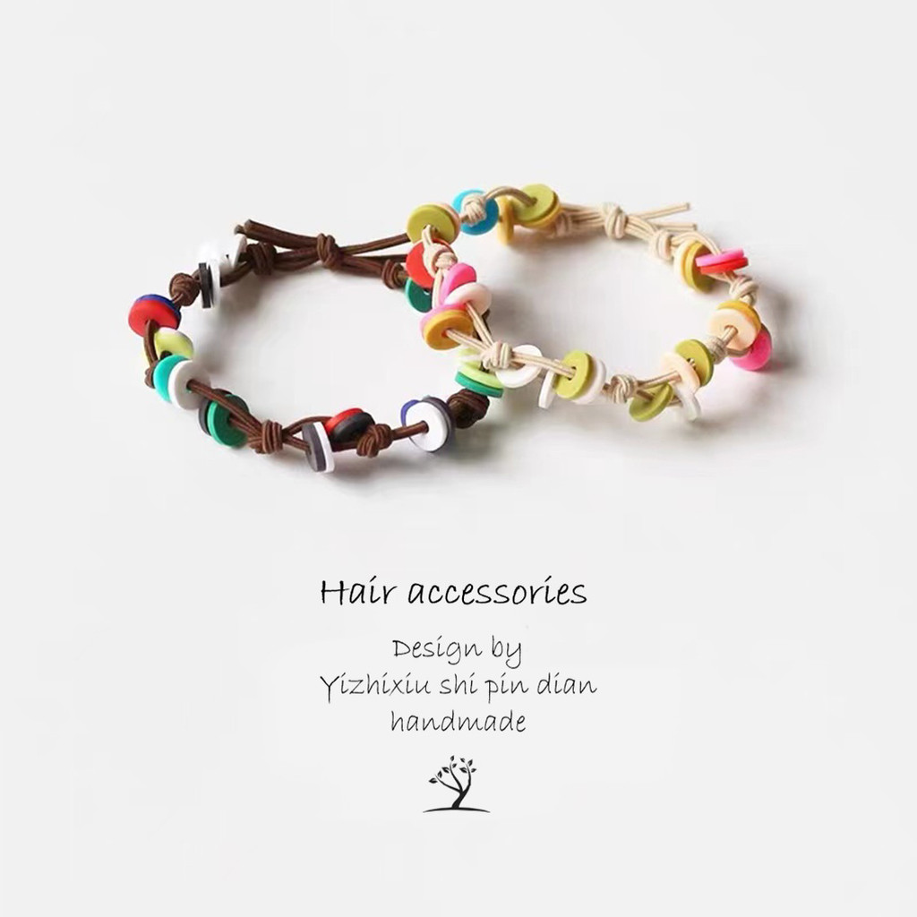 Color Paillette Braided Hair Rope New Hair Band Bracelet Hair Band for Women