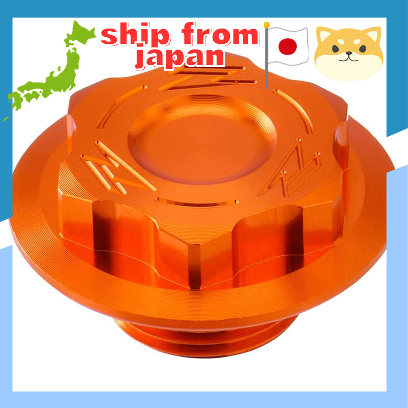 [Geeta Racing] Steering Stem Bolt Orange M20x27-P1.5 L=11.5 Aluminum Anodized Dress-Up Dirt Freak DI