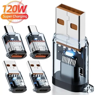 HdoorLink Universal Type C ถึง USB 2.0 อะแดปเตอร์ 120W 10Gbps ความเร็วสูงชาร์จข้อมูล Transfer ตัวแปลงโทรศัพท์สําหรับ IOS Pad Samsung PC
