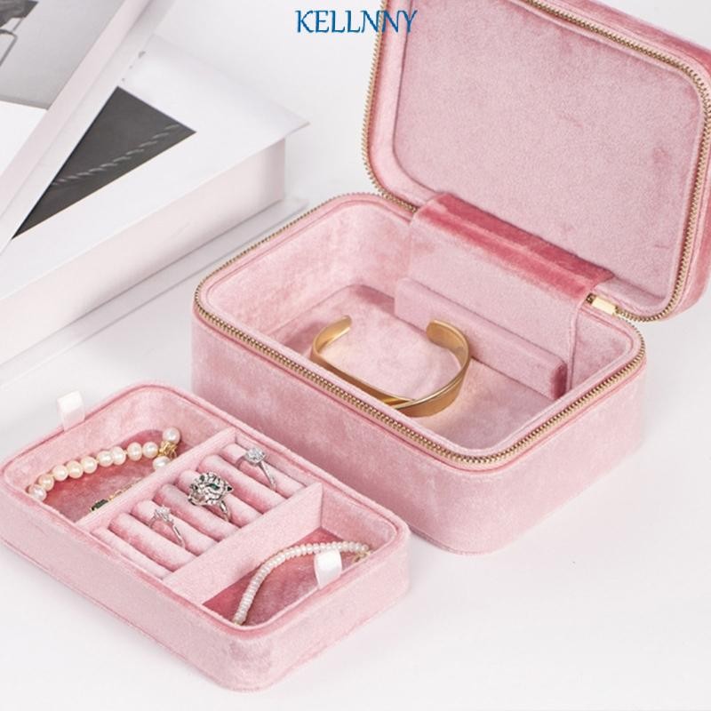 Kelln ต่างหู Organizer เครื่องประดับเครื่องประดับสําหรับสร้อยคอต่างหูแหวน
