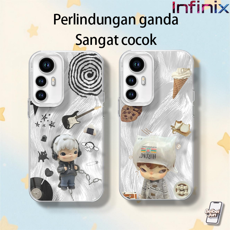 IP ยอดนิยม Rock Singer "Pop Mart" Hirono สําหรับ INFINIX SMART 6 7 8 9 10 30i Hot 40 Pro Play Tecno 