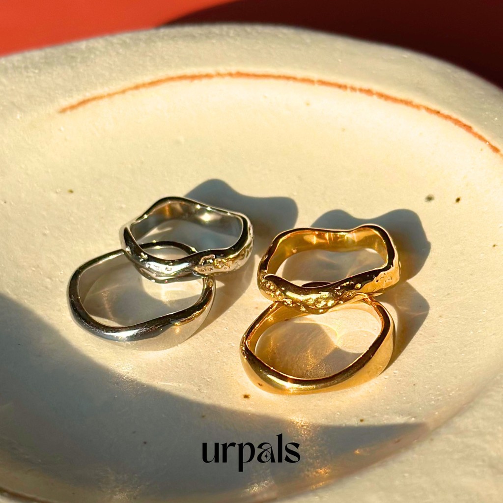 URPALS แหวน แหวนเกลี้ยง Stainless ชุบทอง18K ใส่ได้ทุกวัน แมทง่ายทุกลุค