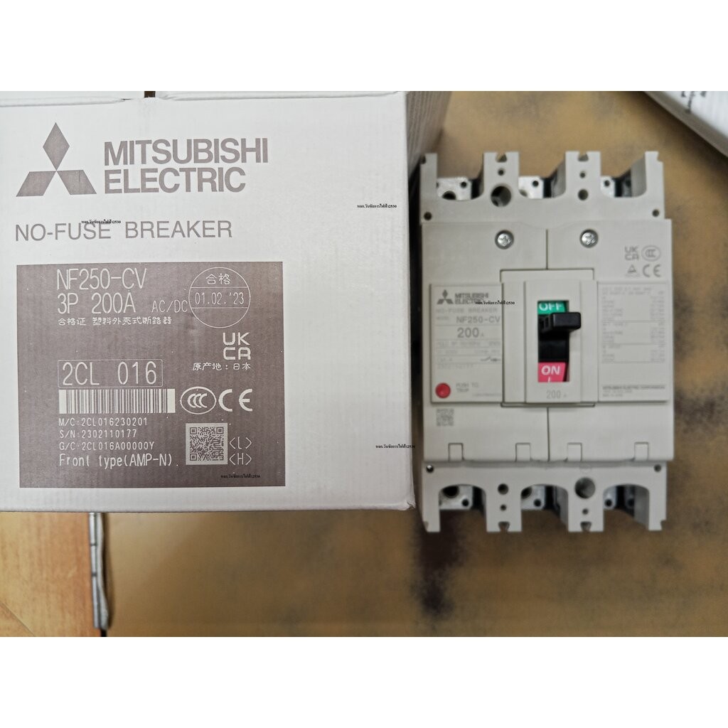 MITSUBISHI เบรกเกอร์ NF250 200A 3P CV 3เฟส 200แอมป์ 25KA มิตซูบิชิ