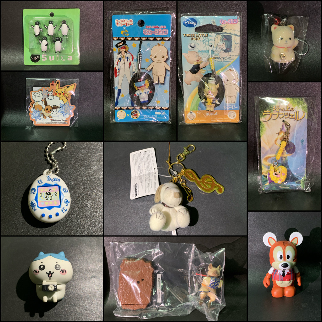 🇯🇵ของเล่นนของสะสม ญี่ปุ่นมือสอง แท้💯 พวงกุญแจ Kewpie, Disney Rapunzel, Pokemon, Tamagotchi, Snoopy