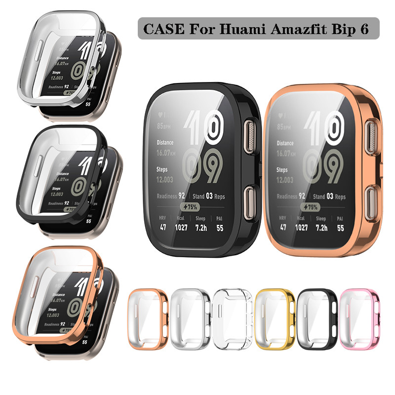 TPU Soft Cover Protective Electroplated Protector Case สําหรับ Huami Amazfit Bip 6 Bip6