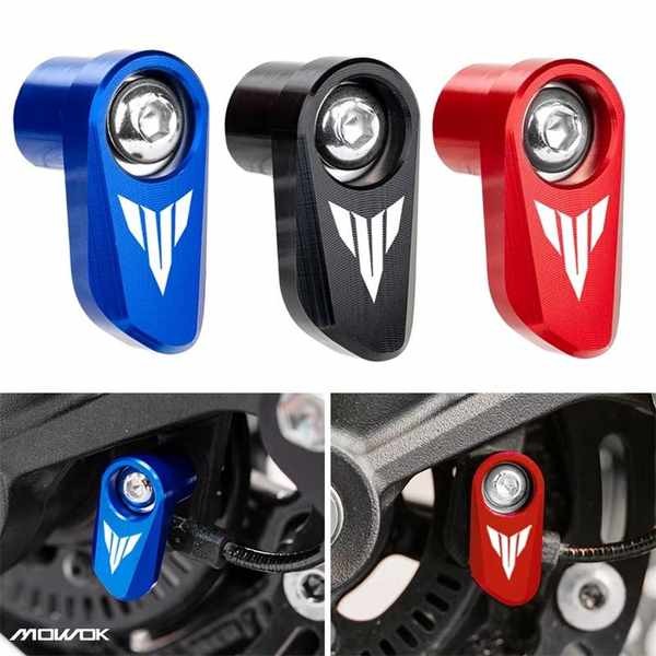 เหมาะสําหรับ Yamaha MT03 MT07 MT09 MT10 อลูมิเนียมดัดแปลงล้อหน้าและหลัง ABS เซ็นเซอร์ฝาครอบป้องกัน