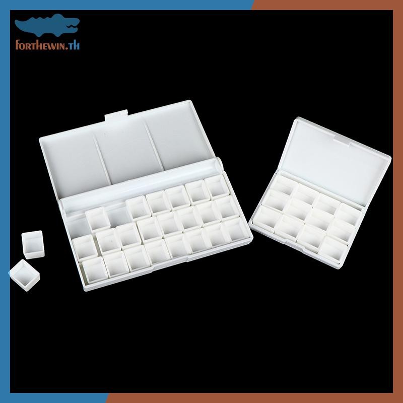 Forthewin 12/24Grid สีน้ํา Palette Empty Palette กล่องถาดสี + 12/24 กล่องเล็ก th