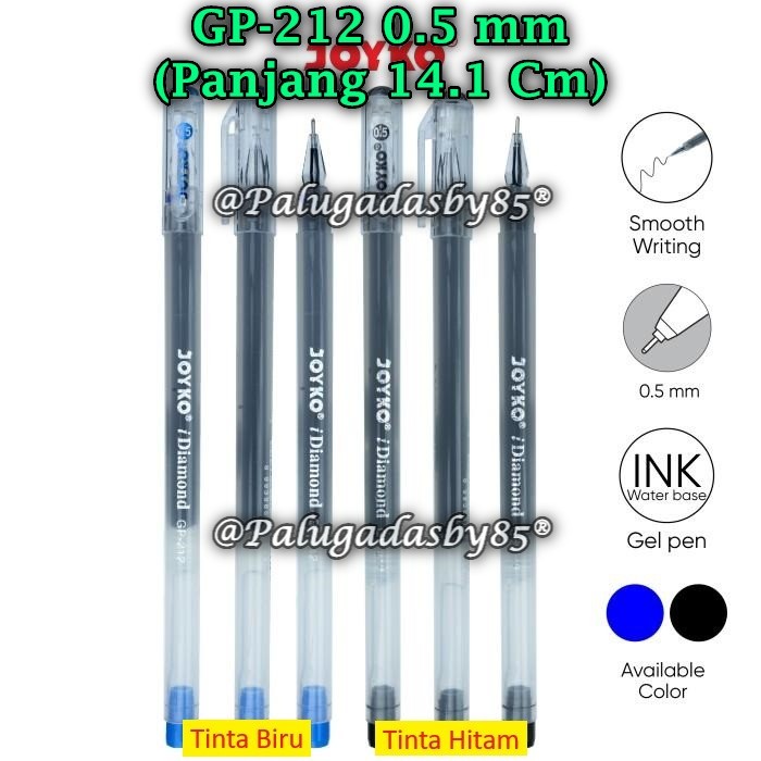 (1 ชิ้น) WHOLESALE JOYKO GP-212 iDiamond 0.5 mm Gel Pen / Joyko GP-212 Gel Pen (1 ชิ้น)