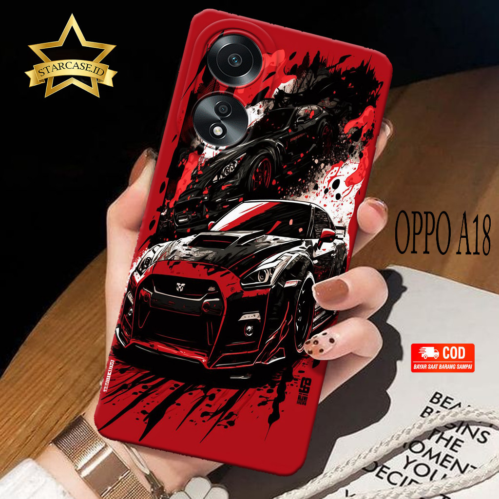HP เคสโทรศัพท์ Oppo A18 2023 ใหม่ล่าสุด - starcase - เคส Oppo A18 4G 2023 - เคสแฟชั่นรถยนต์ - เคสโทร