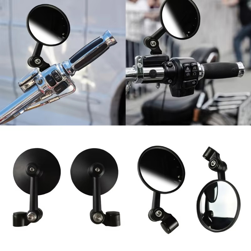 รถจักรยานยนต์1คู่กระจกมองหลัง รถจักรยานยนต์Handlebarกระจกมองข้าง กระจกสกู๊ตเตอร์สากล