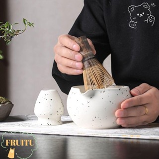 FRUITU Matcha Whisk Holder, with Pour Spout Smooth Matcha Bo…