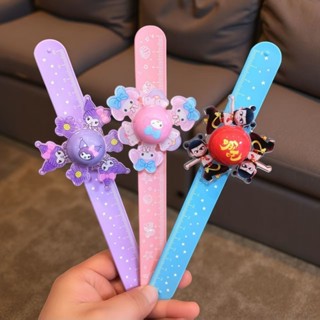 Kuromi Melody สายรัดข้อมือเด็ก Clap แหวน Slap สร้อยข้อมือเด็…