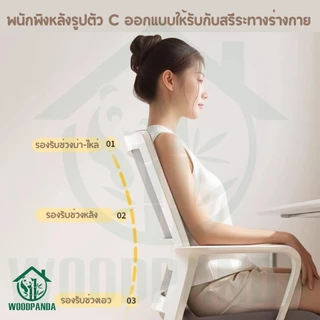 Woodpanda เก้าอี้สำนักงาน เก้าอี้ขาเหล็ก เก้าอี้ราคาถูก เก้าอี้ห้องประชุม นั่งสบาย เบาะหนาส่งเสริมสุขภาพที่ดี