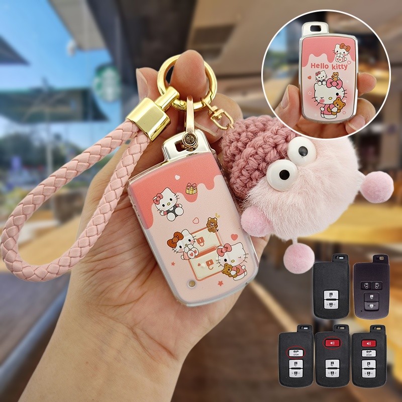 [โปรโมชั่น] เคสกุญแจรถ TPU Toyota RAV4 sienta harrier vellfire AGH30 Voxy Noah r80 Altis Camry 2014 2013 2012 เคสกุญแจรถยนต์ เคสกุญแจรีโมทรถยนต์