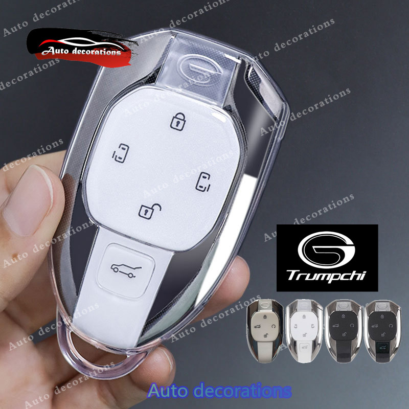 โปร่งใสฝาครอบกุญแจพวงกุญแจสําหรับ GAC Trumpchi key case สําหรับ GS3 GS5 GS7 GS8 GM8 key case